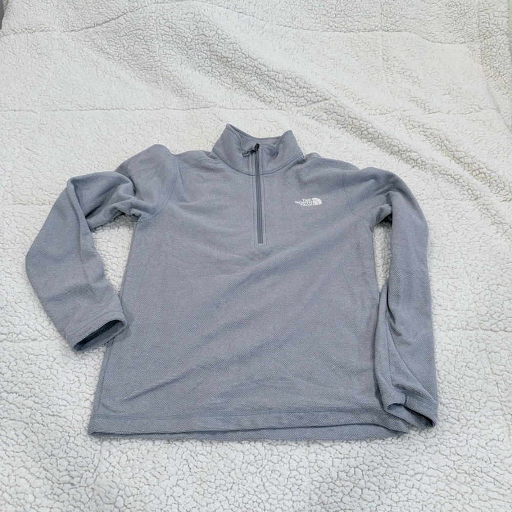 The North Face Light Gray Fleece Pullover